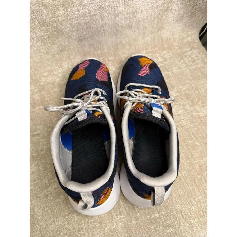 Nike Women's Roshe One Knit Jacquard Print Trainers Running Sneakers Blue Size 8